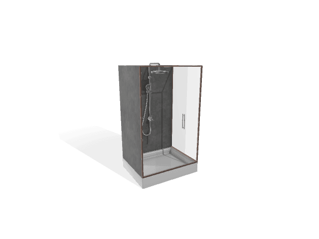 3D render of a bathroom